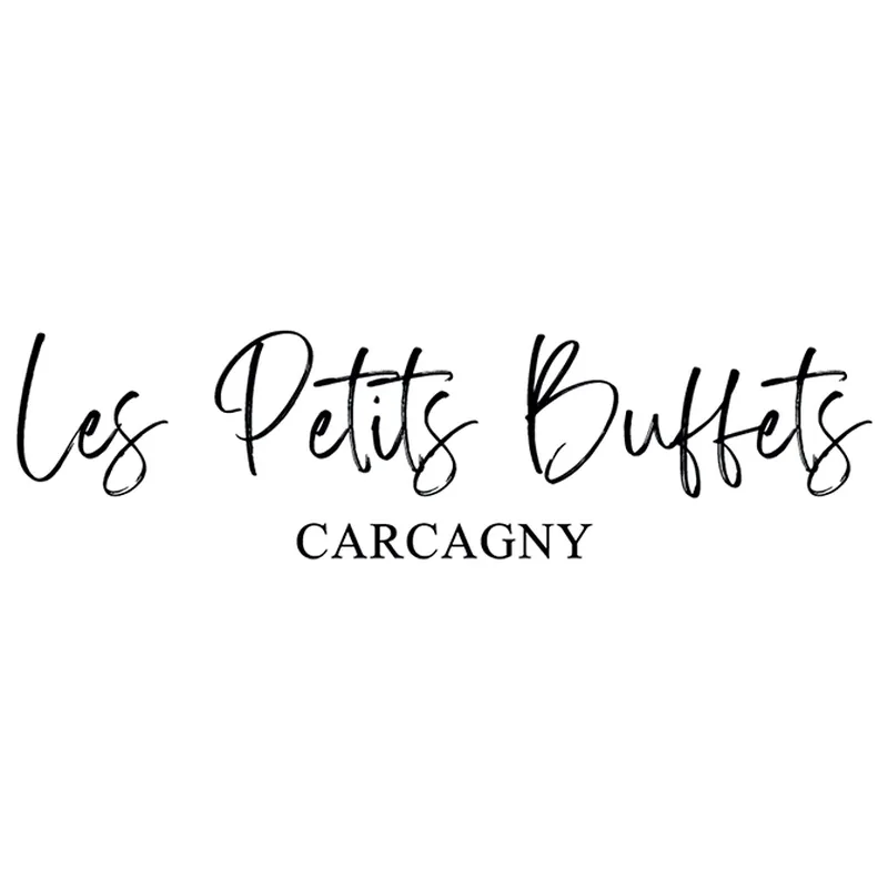 Logo Les Petits Buffets, Carcagny, en lettres manuscrites