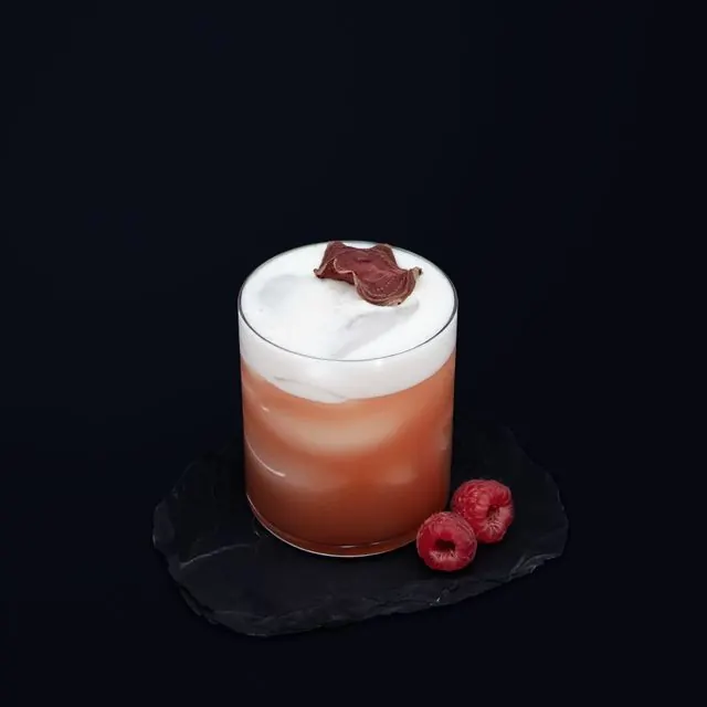 Cocktail mousseux à la framboise